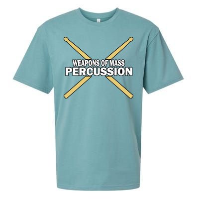 Weapons of Mass Percussion Funny Drummer Sueded Cloud Jersey T-Shirt