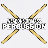 Weapons of Mass Percussion Funny Drummer Garment-Dyed Sweatshirt
