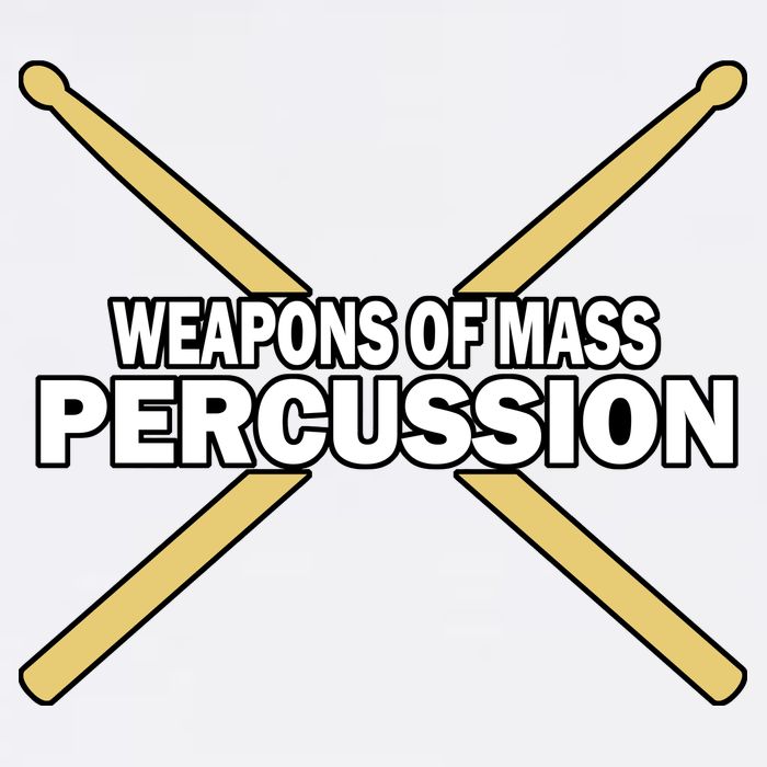 Weapons of Mass Percussion Funny Drummer Garment-Dyed Sweatshirt