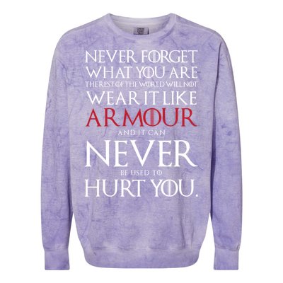 Wear It Like Armour Quote Colorblast Crewneck Sweatshirt