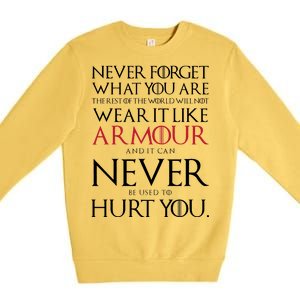 Wear It Like Armour Quote Premium Crewneck Sweatshirt