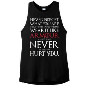 Wear It Like Armour Quote Ladies PosiCharge Tri-Blend Wicking Tank