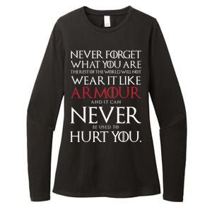 Wear It Like Armour Quote Womens CVC Long Sleeve Shirt