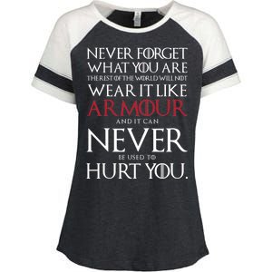 Wear It Like Armour Quote Enza Ladies Jersey Colorblock Tee