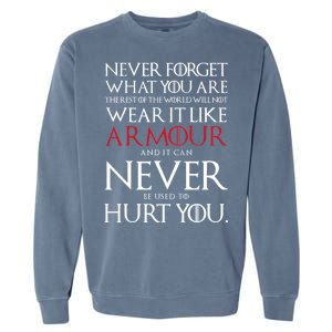 Wear It Like Armour Quote Garment-Dyed Sweatshirt