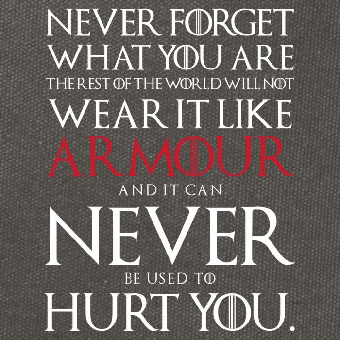 Wear It Like Armour Quote Cotton Canvas Backpack
