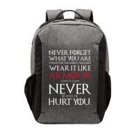 Wear It Like Armour Quote Vector Backpack