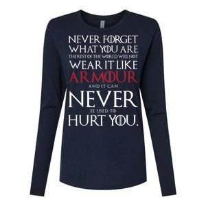 Wear It Like Armour Quote Womens Cotton Relaxed Long Sleeve T-Shirt