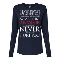 Wear It Like Armour Quote Womens Cotton Relaxed Long Sleeve T-Shirt