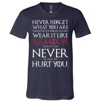 Wear It Like Armour Quote V-Neck T-Shirt