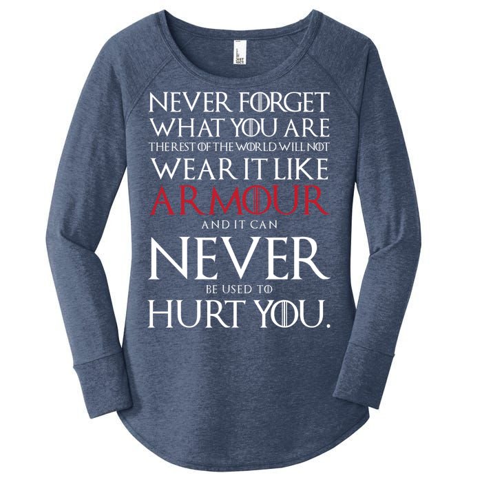 Wear It Like Armour Quote Women's Perfect Tri Tunic Long Sleeve Shirt