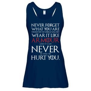 Wear It Like Armour Quote Ladies Essential Flowy Tank