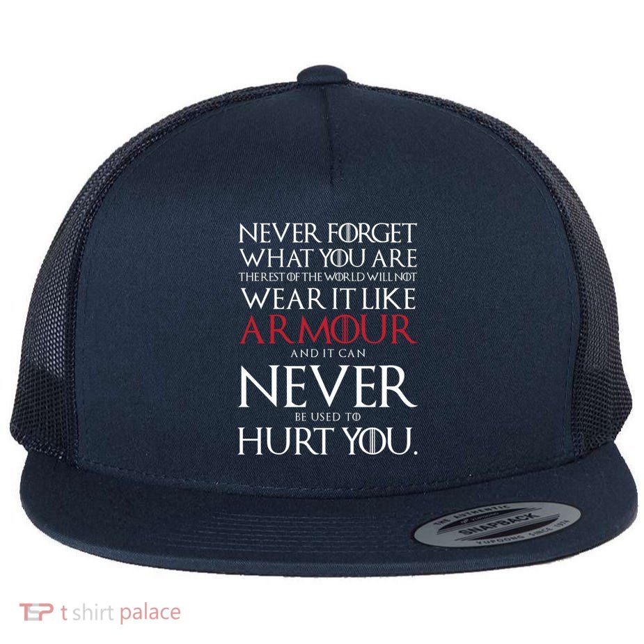 Wear It Like Armour Quote Flatbill Hat