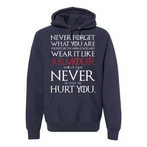 Wear It Like Armour Quote Premium Hoodie