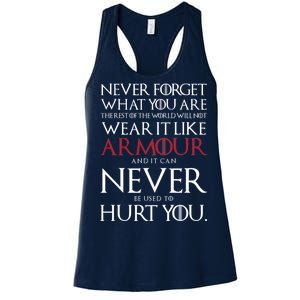 Wear It Like Armour Quote Women's Racerback Tank