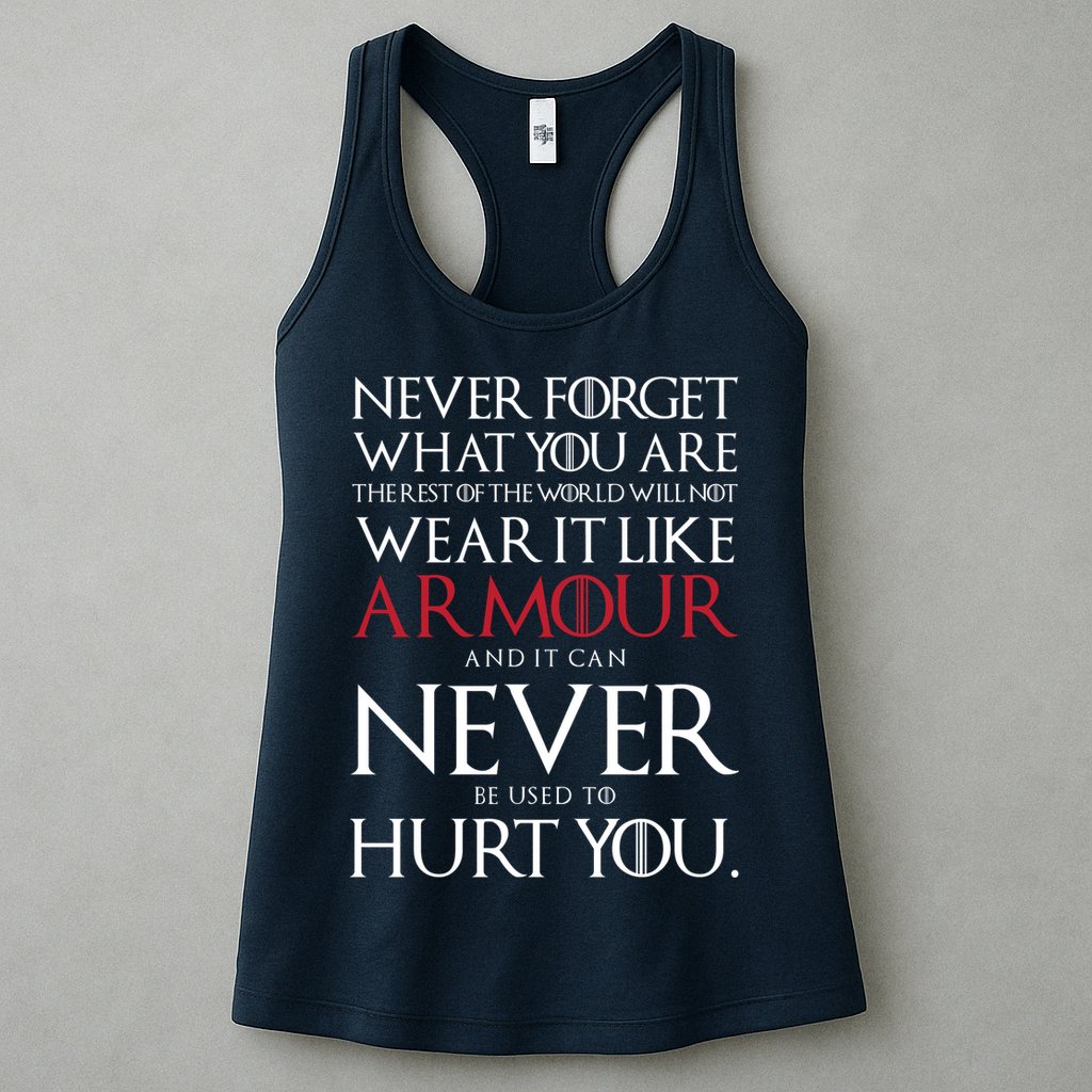 Wear It Like Armour Quote Womens Tank Top