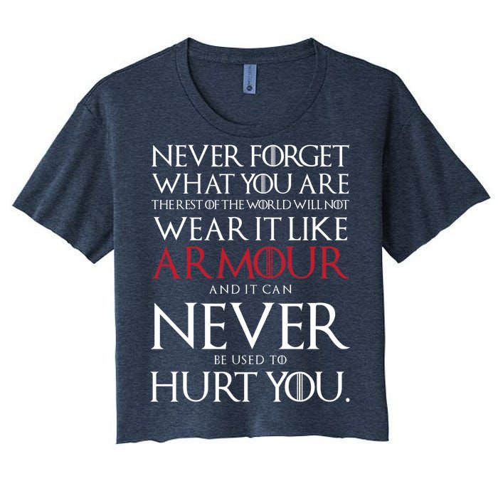 Wear It Like Armour Quote Women's Crop Top Tee