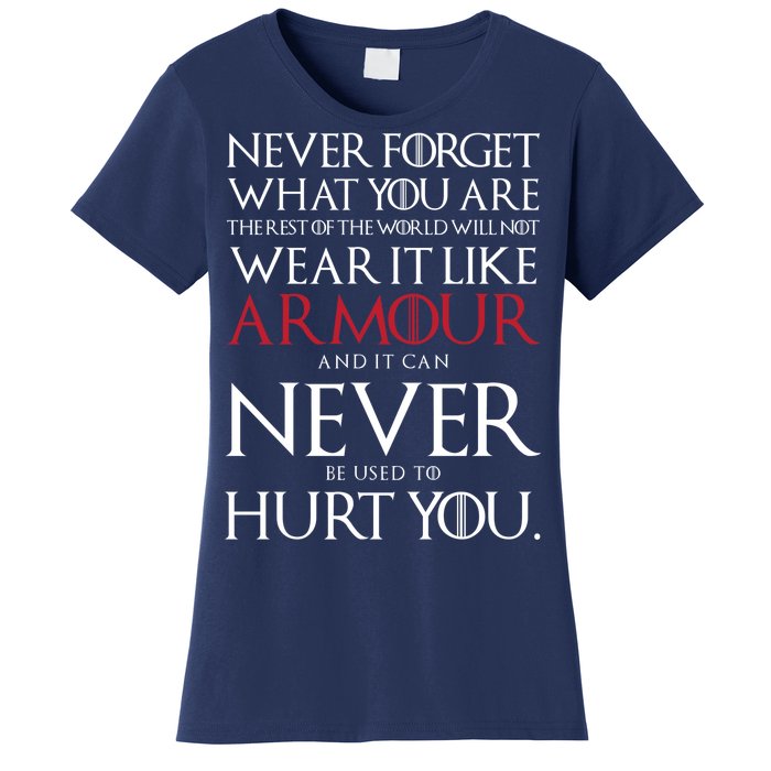 Wear It Like Armour Quote Women's T-Shirt