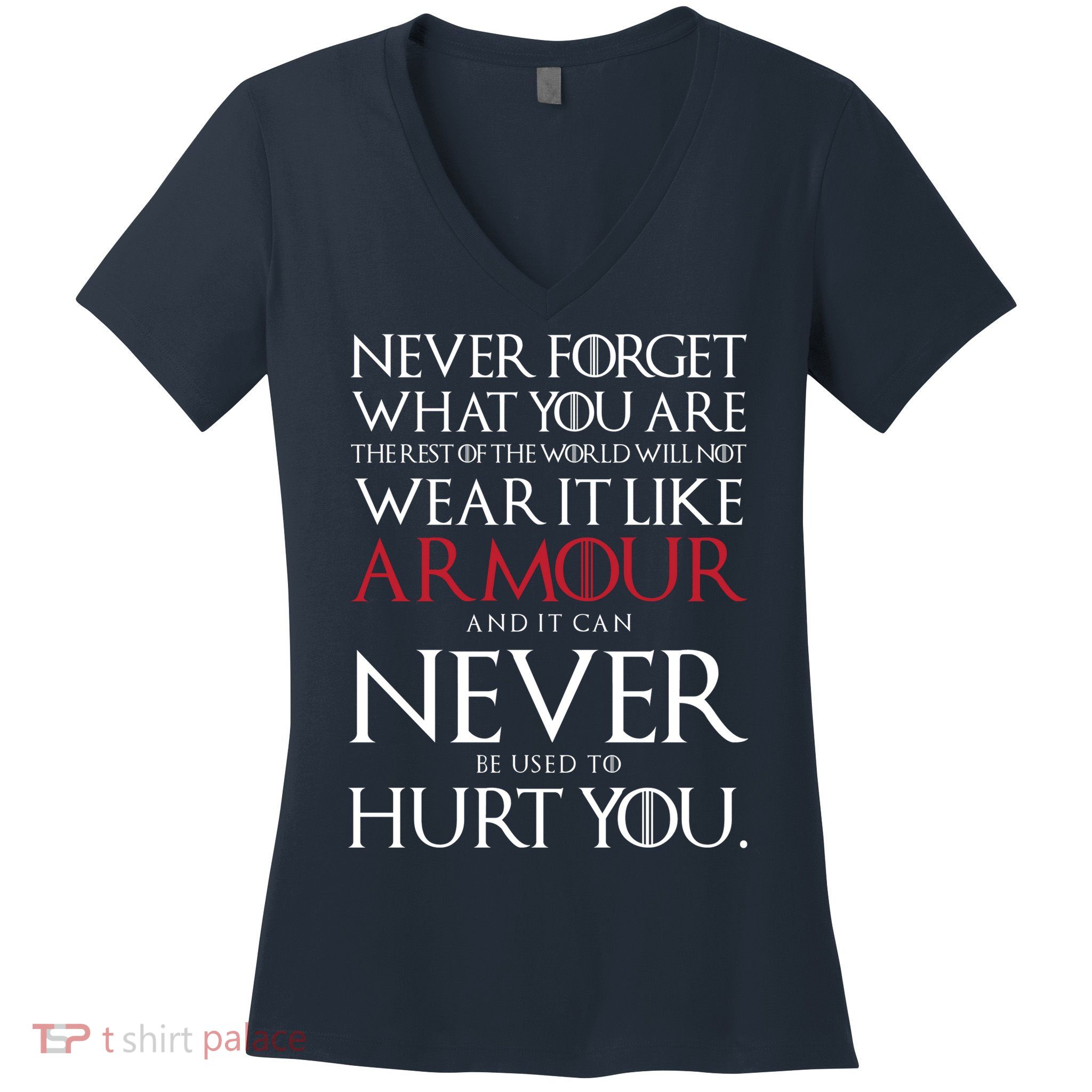 Wear It Like Armour Quote Women's V-Neck T-Shirt