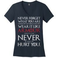 Wear It Like Armour Quote Women's V-Neck T-Shirt