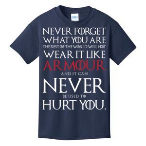 Wear It Like Armour Quote Kids T-Shirt