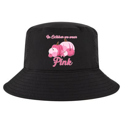 Wear Pin In October Breast Cancer Awareness Autumn Cool Comfort Performance Bucket Hat