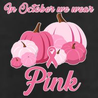 Wear Pin In October Breast Cancer Awareness Autumn 7 Panel Mesh Trucker Snapback Hat