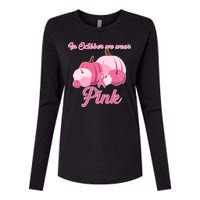 Wear Pin In October Breast Cancer Awareness Autumn Womens Cotton Relaxed Long Sleeve T-Shirt