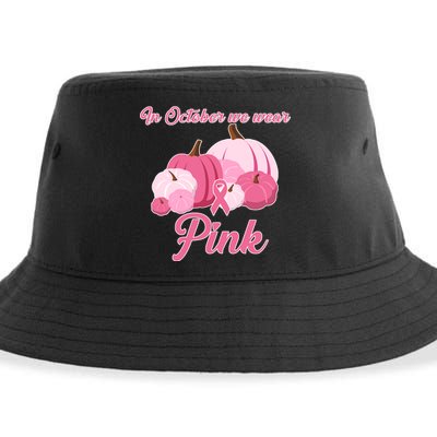 Wear Pin In October Breast Cancer Awareness Autumn Sustainable Bucket Hat