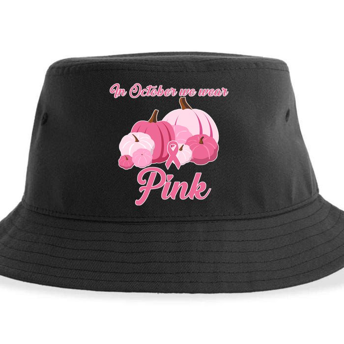 Wear Pin In October Breast Cancer Awareness Autumn Sustainable Bucket Hat