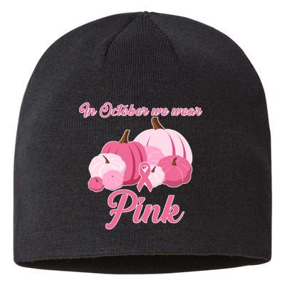 Wear Pin In October Breast Cancer Awareness Autumn Sustainable Beanie