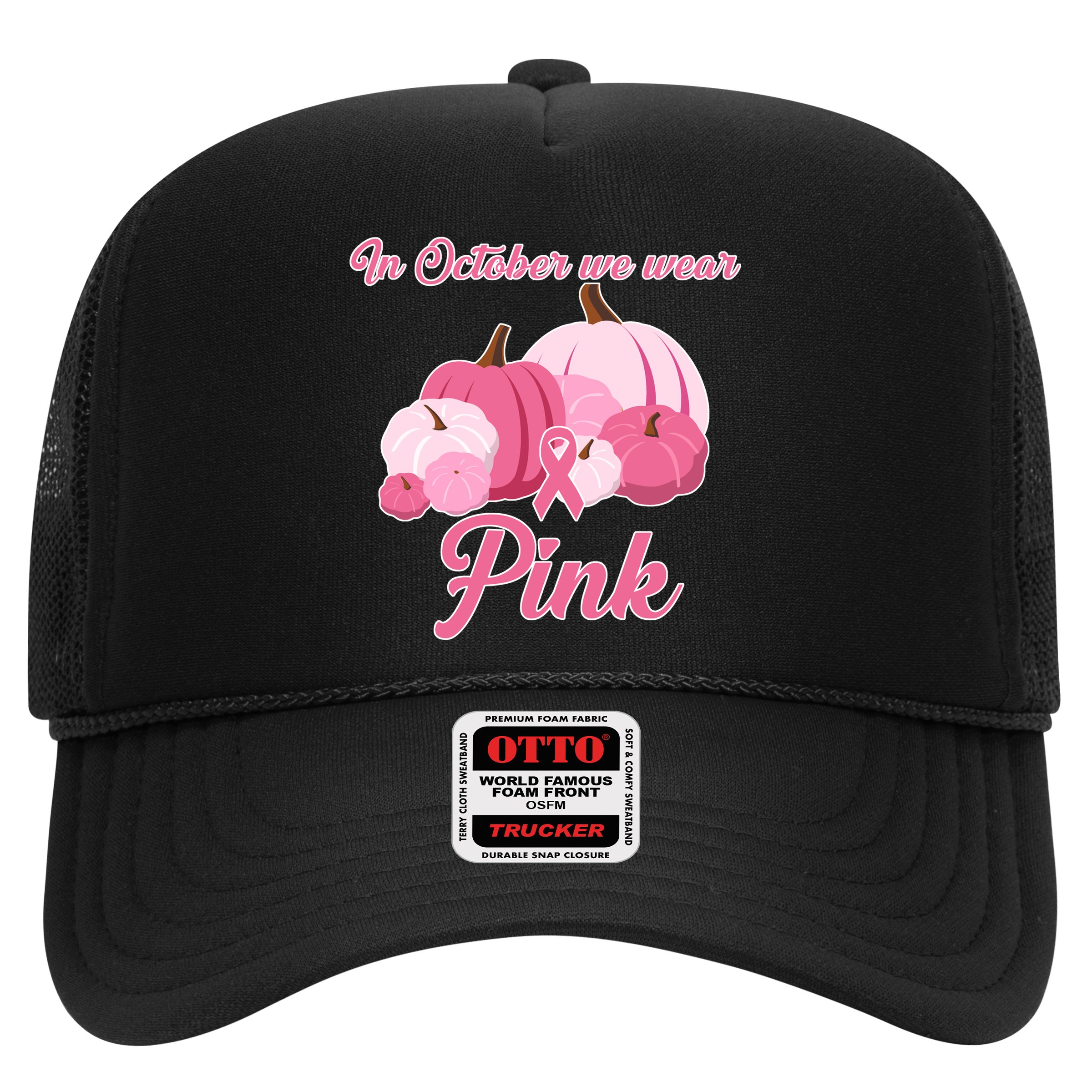 Wear Pin In October Breast Cancer Awareness Autumn Hat
