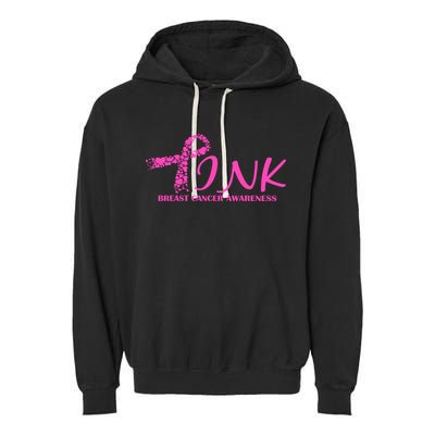 Wear Pink Breast Cancer Awareness Garment-Dyed Fleece Hoodie