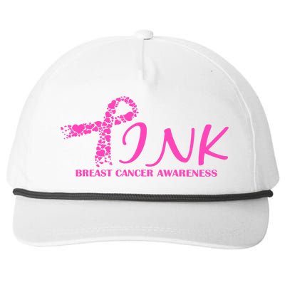 Wear Pink Breast Cancer Awareness Snapback Five-Panel Rope Hat