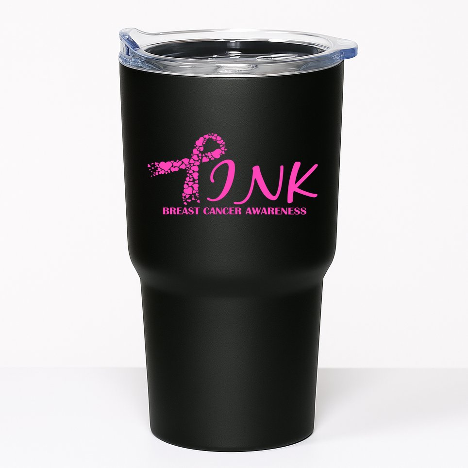 Wear Pink Breast Cancer Awareness Tumbler