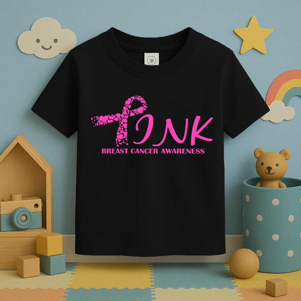 Wear Pink Breast Cancer Awareness Toddler T-Shirt