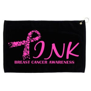 Wear Pink Breast Cancer Awareness Grommeted Golf Towel