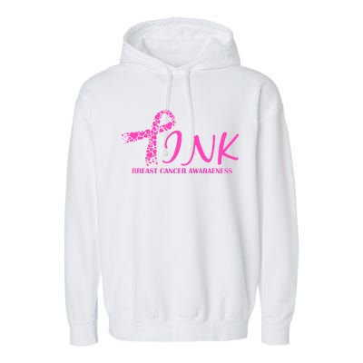 Wear Pink Breast Cancer Awareness Garment-Dyed Fleece Hoodie