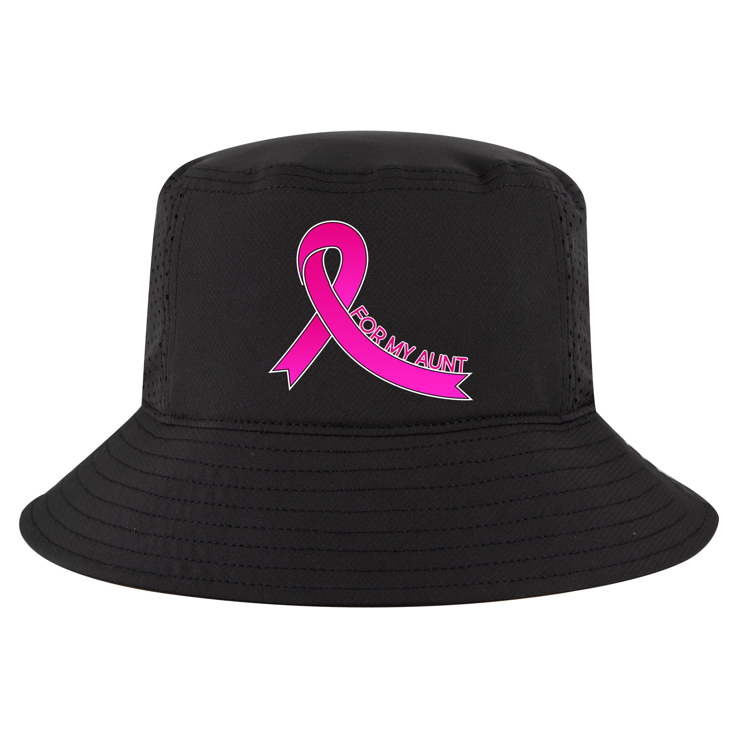 Wear Pink For My Aunt Breast Cancer Awareness Cool Comfort Performance Bucket Hat