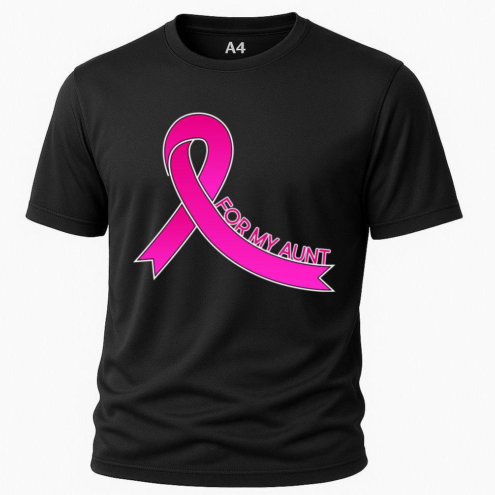Wear Pink For My Aunt Breast Cancer Awareness Performance Shirt