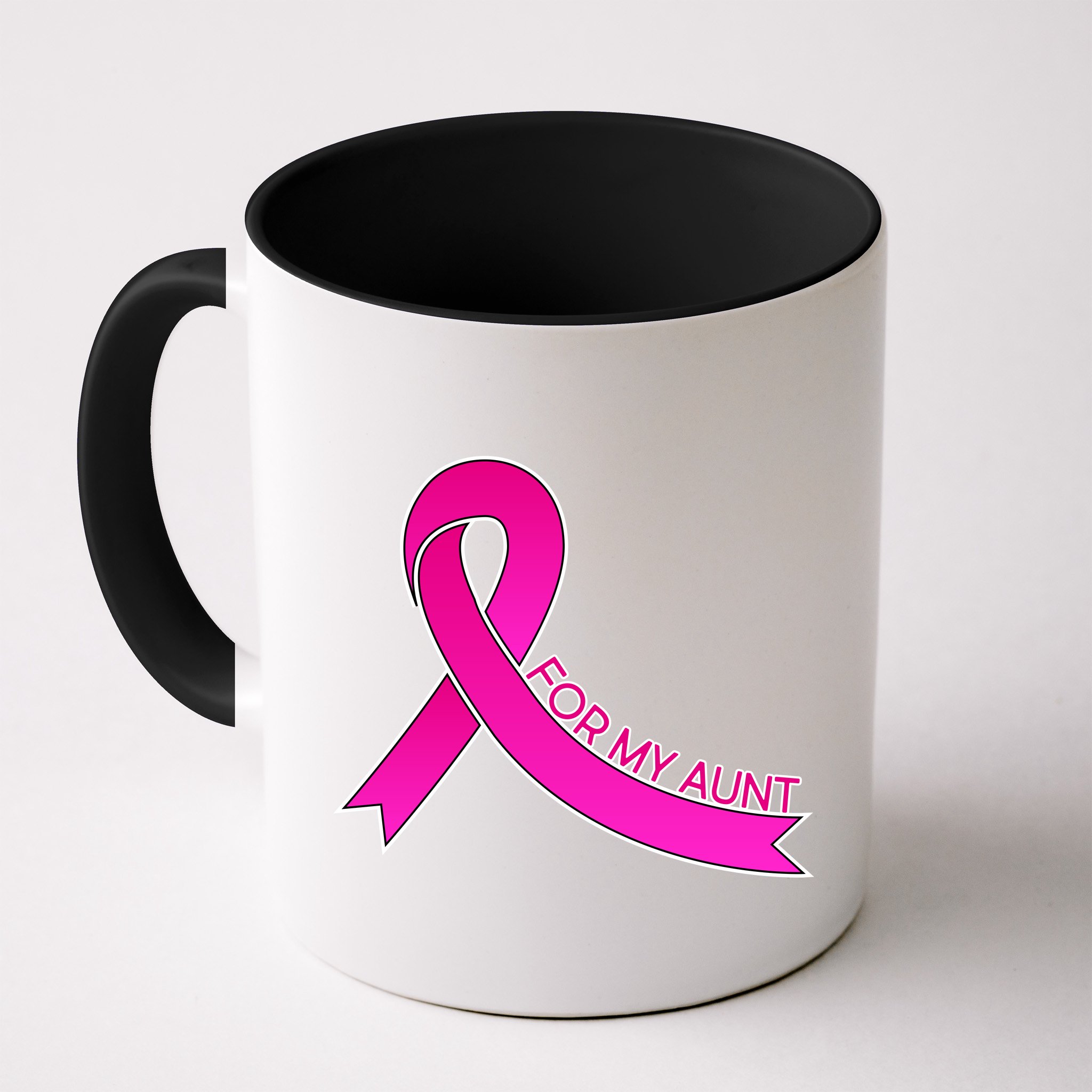 Wear Pink For My Aunt Breast Cancer Awareness Mug