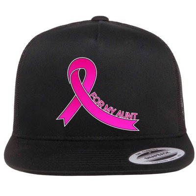 Wear Pink For My Aunt Breast Cancer Awareness Flatbill Hat