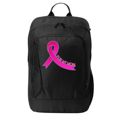 Wear Pink For My Mom Breast Cancer Awareness City Backpack