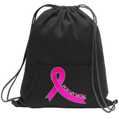 Wear Pink For My Mom Breast Cancer Awareness Sweatshirt Cinch Pack Bag