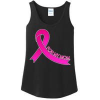 Wear Pink For My Mom Breast Cancer Awareness Ladies Essential Tank