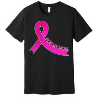 Wear Pink For My Mom Breast Cancer Awareness Premium T-Shirt