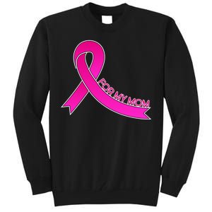 Wear Pink For My Mom Breast Cancer Awareness Tall Sweatshirt