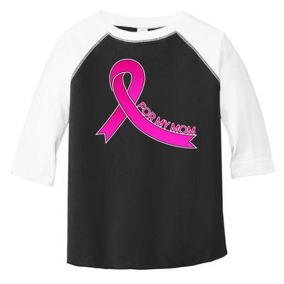 Wear Pink For My Mom Breast Cancer Awareness Toddler Fine Jersey T-Shirt