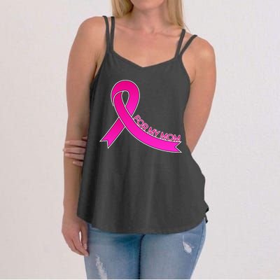 Wear Pink For My Mom Breast Cancer Awareness Women's Strappy Tank