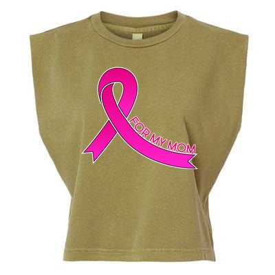 Wear Pink For My Mom Breast Cancer Awareness Garment-Dyed Women's Muscle Tee